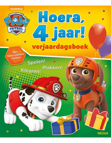 Hoera, 4 jaar! Verjaardagsboek