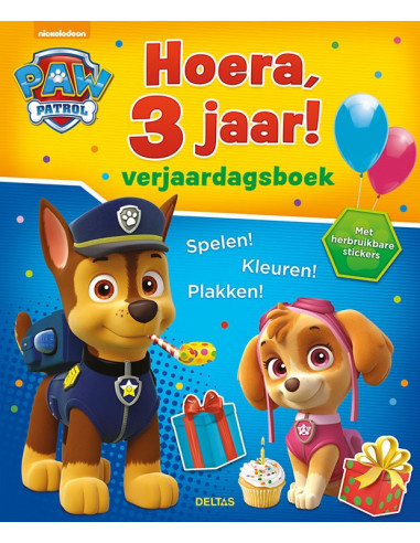 Hoera, 3 jaar! Verjaardagsboek