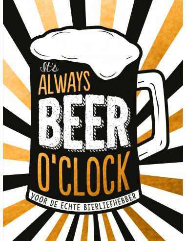 It's always beer o'clock - cadeauboek