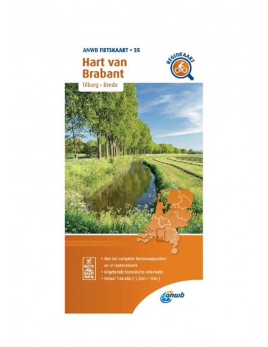 Fietskaart Hart van Brabant 1:66.666