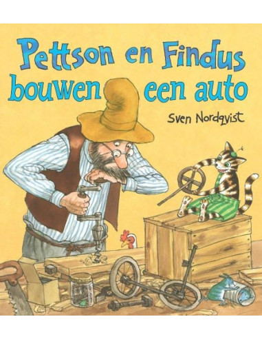 Pettson en Findus bouwen een auto