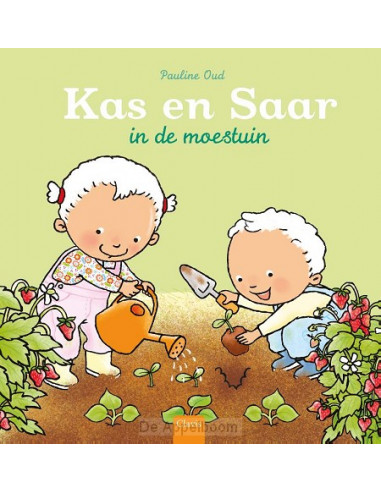 Kas en Saar in de moestuin