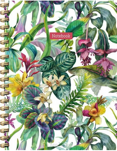 Tropical notebook spiraalboek (lijnen) /