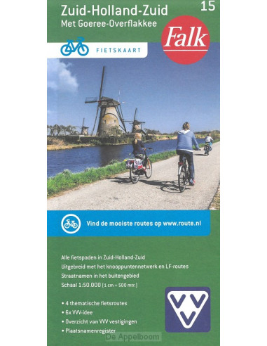 Falk VVV Fietskaart 15 Zuid-Holland-Zuid