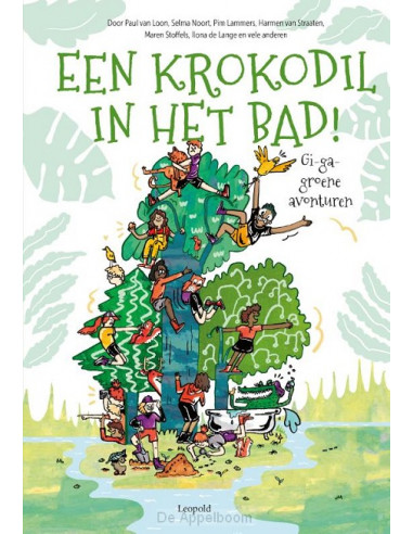 Een krokodil in het bad!