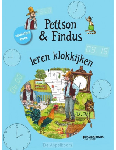 Pettson en Findus leren klokkijken