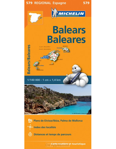 Michelin Wegenkaart 579 Balears / Balear