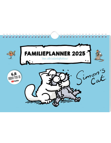 Simon's Cat familieplanner - 2025