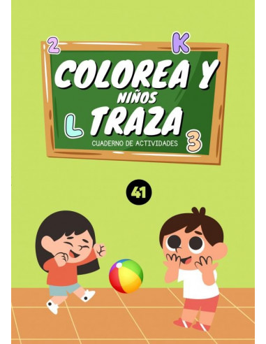 Colorea y traza-niños