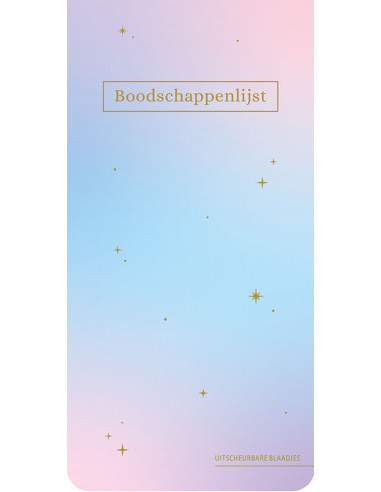 Boodschappenlijst - Pastel Galaxy