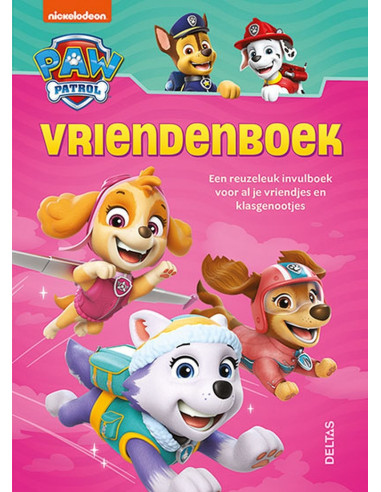 Paw Patrol vriendenboek (roze)