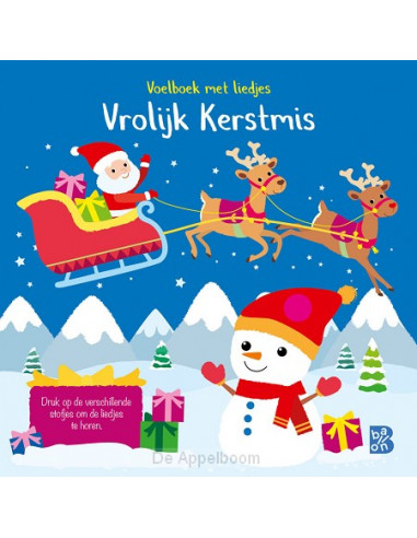 Voelboek met liedjes Vrolijk Kerstmis'