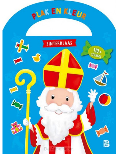 Plakken en kleuren Sinterklaas