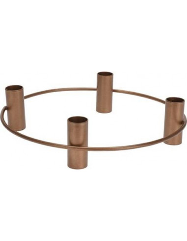 Advent Candleholder Round Metal 24,5cm d