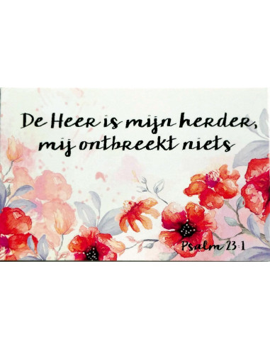 De Heer is mijn Herder Psalm 23:1