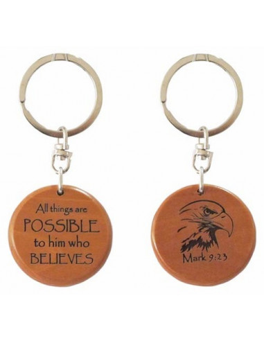 Keyring 2 sided eagle