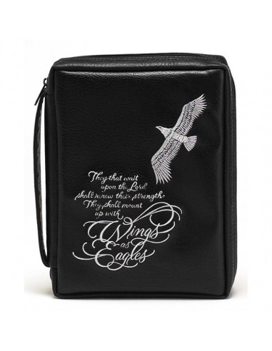 Bible case 24x26.5cm black eagle