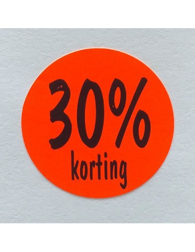 Stickerrol 500 30% korting rond rood