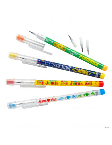 Stacking point pencils religious (4)