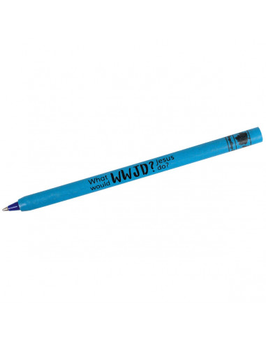 Recycle pen WWJD blue