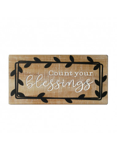 Wall Art 15x30cm Count your blessings