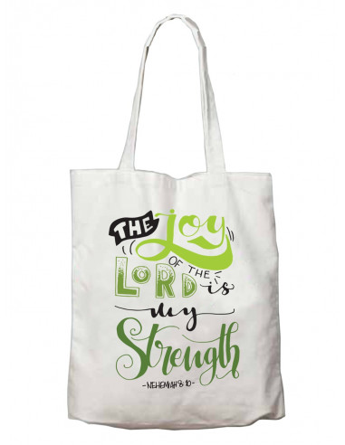 Canvas Totebag Lord is my strength