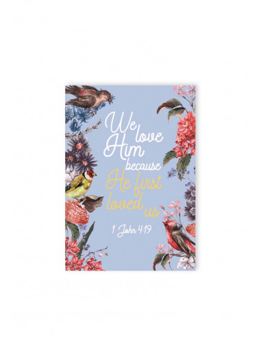 Hardcover journal He first loved us