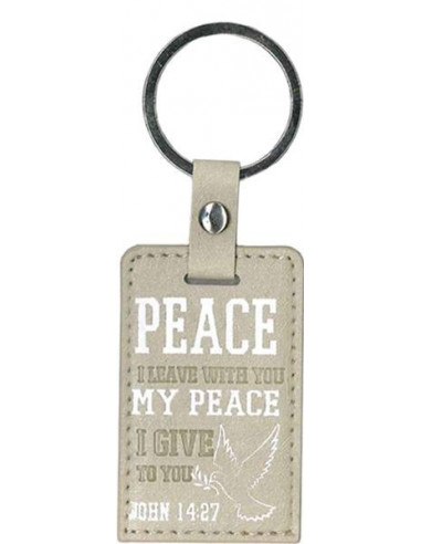 Luxleather keyring Peace I leave