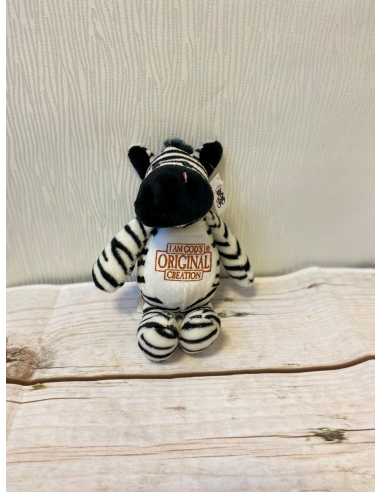 Pluche sitting zebra Gods original 21cm