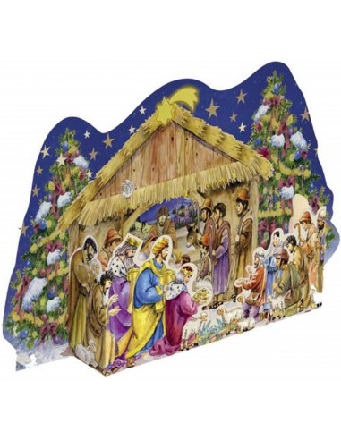 Adventscalendar Nativity 3D 26,5x36,5cm