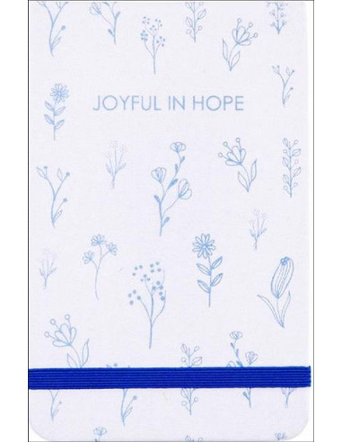 Linen Notepad   Joyful in Hope