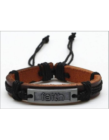 Leather Bracelet Faith