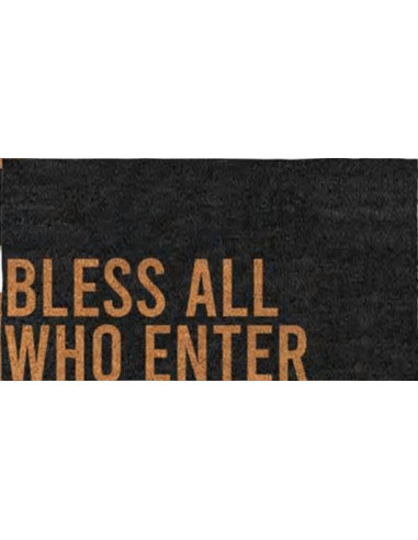 Large coir doormat Bless all who enter