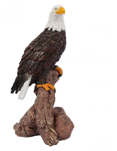 Resin Figurine Eagle on branch 10cm