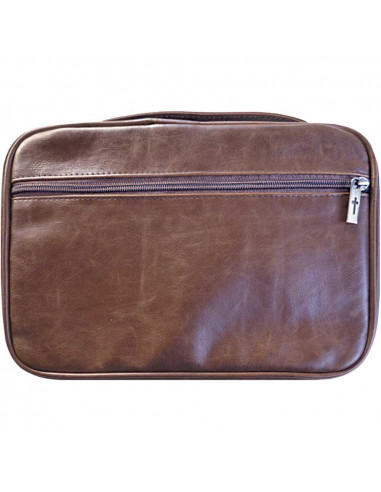 Biblecover large distressed leather brow