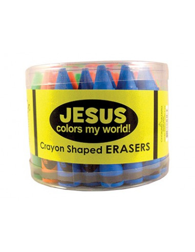 Jesus colors my world - crayon shape