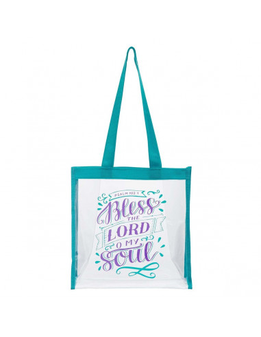 Bless The Lord Clear Tote Bag - Psalm 10