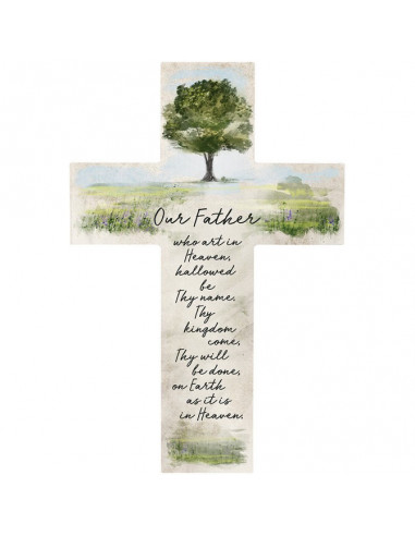 Wall Cross 35,6cm Lord''s Prayer