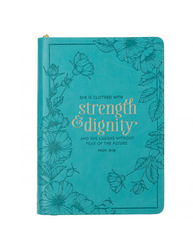 Strength & Dignity Teal Classic Zipper