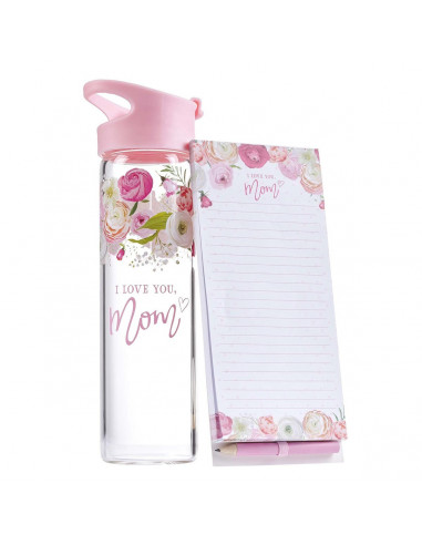 I love you mom - Notepad & Bottle