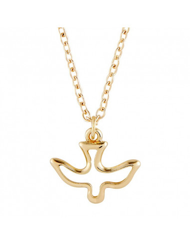 Pendant Cutout Dove Goldplated