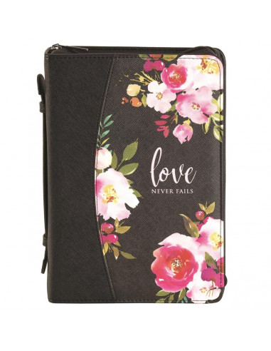 Biblecover Large Love never fails 24,1x1