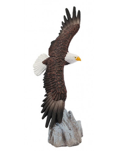 Resin Eagle Figurine 15cm On Wing