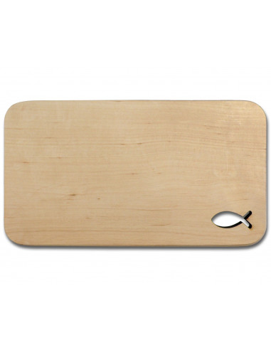 Houten ontbijtplank 22x12cm