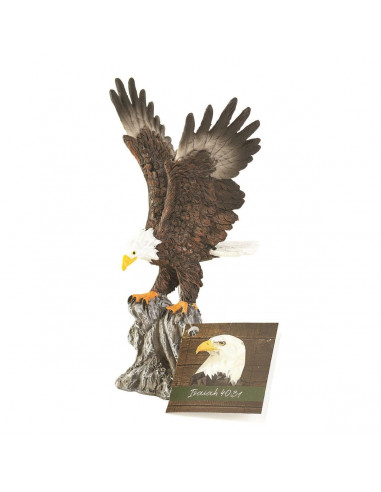 Figurine eagle on stone 15,24cm