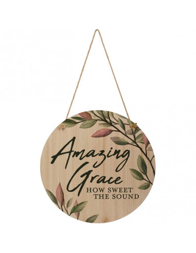 Round wall plaque Amazing Grace