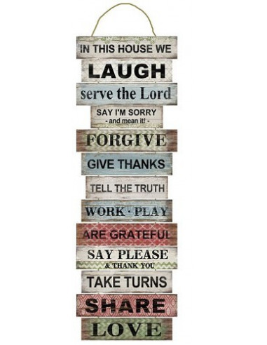 In this home we laugh serve the Lord