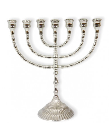 Menorah 29.5cm zilverkleur