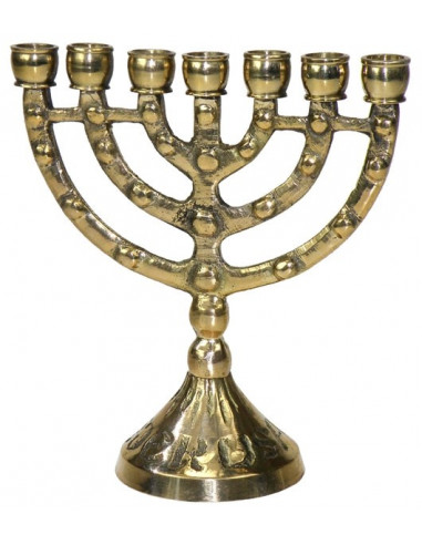 Menorah goudkleurig 11cm