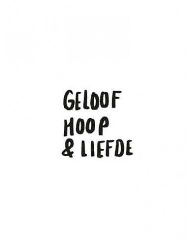 Geloof hoop & liefde (wit)